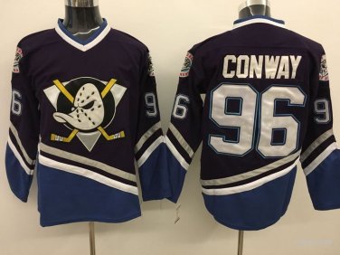 96 Charlie Conway Stitched Jersey Size S to 3 XL black