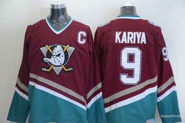 9 Paul Kariya Stitched Jersey Size S to 3 XL brown