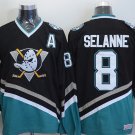 8 Teemu Selanne  Stitched Jersey Size S to 3 XL black