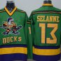 13 Teemu Selanne Stitched Jersey Size S to 3 XL green