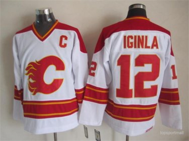 12 Jarome Iginla  Stitched Jersey Size S to 3 XL white