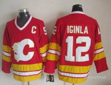 12 Jarome Iginla  Stitched Jersey Size S to 3 XL red