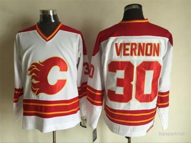 30 Mike Vernon  Stitched Jersey Size S to 3 XL white