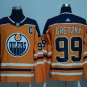 99 Wayne Gretzky Stitched Jersey Size S to 3 XL orange