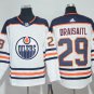29 Leon Draisaitl Stitched Jersey Size S to 3 XL white