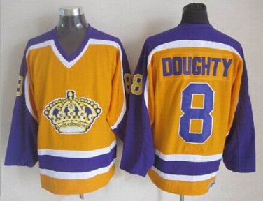 8 Drew Doughty Stitched Jersey Size S to 3 XL yellow