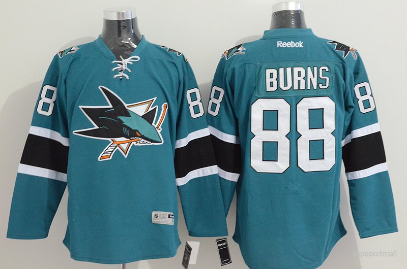 88 Brent Burns Stitched Jersey Size S to 3 XL green