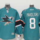 8 Joe Pavelski Stitched Jersey Size S to 3 XL green