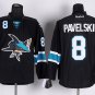 8 Joe Pavelski Stitched Jersey Size S to 3 XL black
