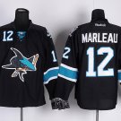 12 Patrick Marleau Stitched Jersey Size S to 3 XL black