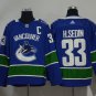 33 Henrik Sedin Stitched Jersey Size S to 3 XL blue