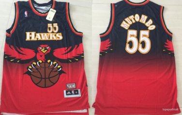 55 Dikembe Mutombo  Stitched Jersey Size S to 3 XL red
