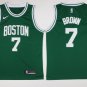 7 Jaylen Brown Stitched Jersey Size S to 3 XL green