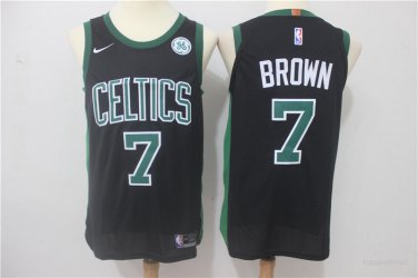 7 Jaylen Brown Stitched Jersey Size S to 3 XL black