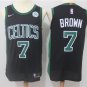 7 Jaylen Brown Stitched Jersey Size S to 3 XL black