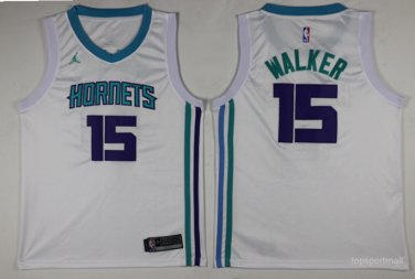15 Kemba Walker Stitched Jersey Size S to 3 XL white