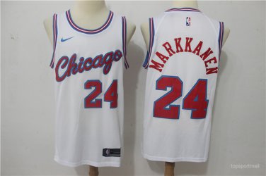 24 Lauri Markkanen  Stitched Jersey Size S to 3 XL white