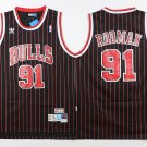 91 Dennis Rodman Stitched Jersey Size S to 3 XL black