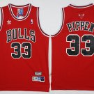 33 Scottie Pippen Stitched Jersey Size S to 3 XL red