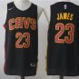 23 LeBron James Stitched Jersey Size S to 3 XL black 2