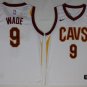 9 Dwyane Wade Stitched Jersey Size S to 3 XL white