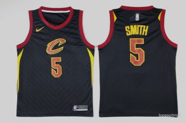 5 Jr Smith Stitched Jersey Size S to 3 XL black