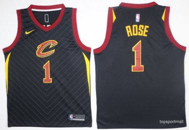 1 Derrick Rose Stitched Jersey Size S to 3 XL black