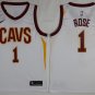 1 Derrick Rose Stitched Jersey Size S to 3 XL white