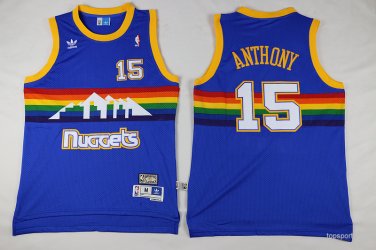 15 Carmelo Anthony  Stitched Jersey Size S to 3 XL blue