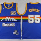 55 Dikembe Mutombo  Stitched Jersey Size S to 3 XL blue