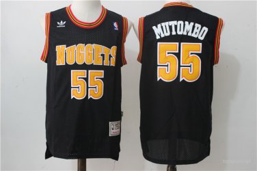 55 Dikembe Mutombo  Stitched Jersey Size S to 3 XL black