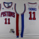 11 Isiah Thomas Stitched Jersey Size S to 3 XL white