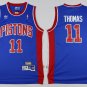 11 Isiah Thomas Stitched Jersey Size S to 3 XL blue