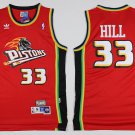 33 Grant Hill Stitched Jersey Size S to 3 XL red
