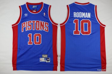 10 Dennis Rodman Stitched Jersey Size S to 3 XL blue