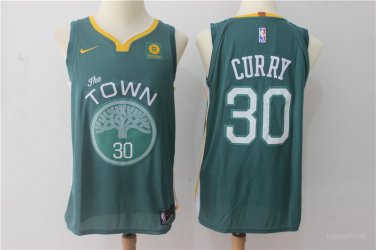 30 Stephen Curry  Stitched Jersey Size S to 3 XL green