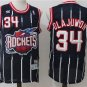 34 Hakeem Olajuwon Stitched Jersey Size S to 3 XL black