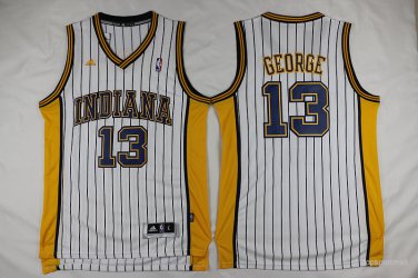 13 Paul George Stitched Jersey Size S to 3 XL white 2