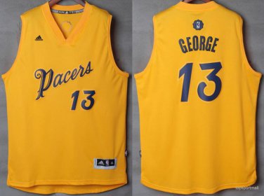 13 Paul George Stitched Jersey Size S to 3 XL yellow 2