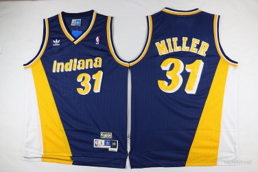 31 Reggie Miller  Stitched Jersey Size S to 3 XL blue 1