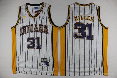31 Reggie Miller  Stitched Jersey Size S to 3 XL white