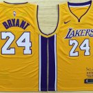 24 Kobe Bryant Stitched Jersey Size S to 3 XL yellow