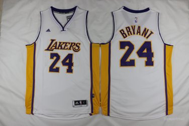 24 Kobe Bryant Stitched Jersey Size S to 3 XL white