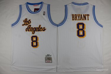8 Kobe Bryant  Stitched Jersey Size S to 3 XL white