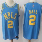 2 Lonzo Ball  Stitched Jersey Size S to 3 XL blue 2