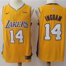 14 Brandon Ingram  Stitched Jersey Size S to 3 XL yellow