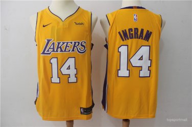 14 Brandon Ingram  Stitched Jersey Size S to 3 XL yellow