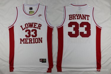 33 Kobe Bryant Stitched Jersey Size S to 3 XL white