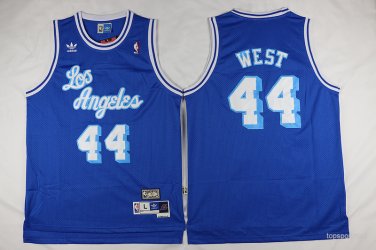 44 Jerry West  Stitched Jersey Size S to 3 XL blue 1