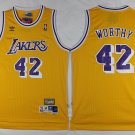 42 Artest Worthy Stitched Jersey Size S to 3 XL blue